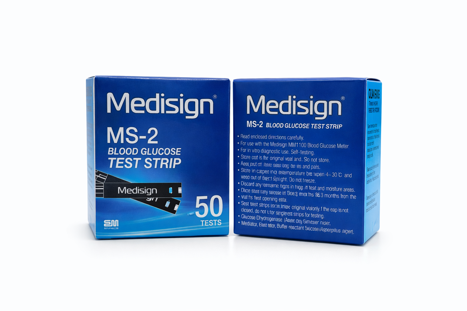 تصویر نوار تست قند خون Medisign MS-2 - نمای 3 | تاج تجهیز