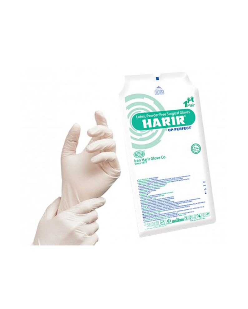 خرید دستکش لاتکس بدون پودر حریر - قیمت و مشخصات